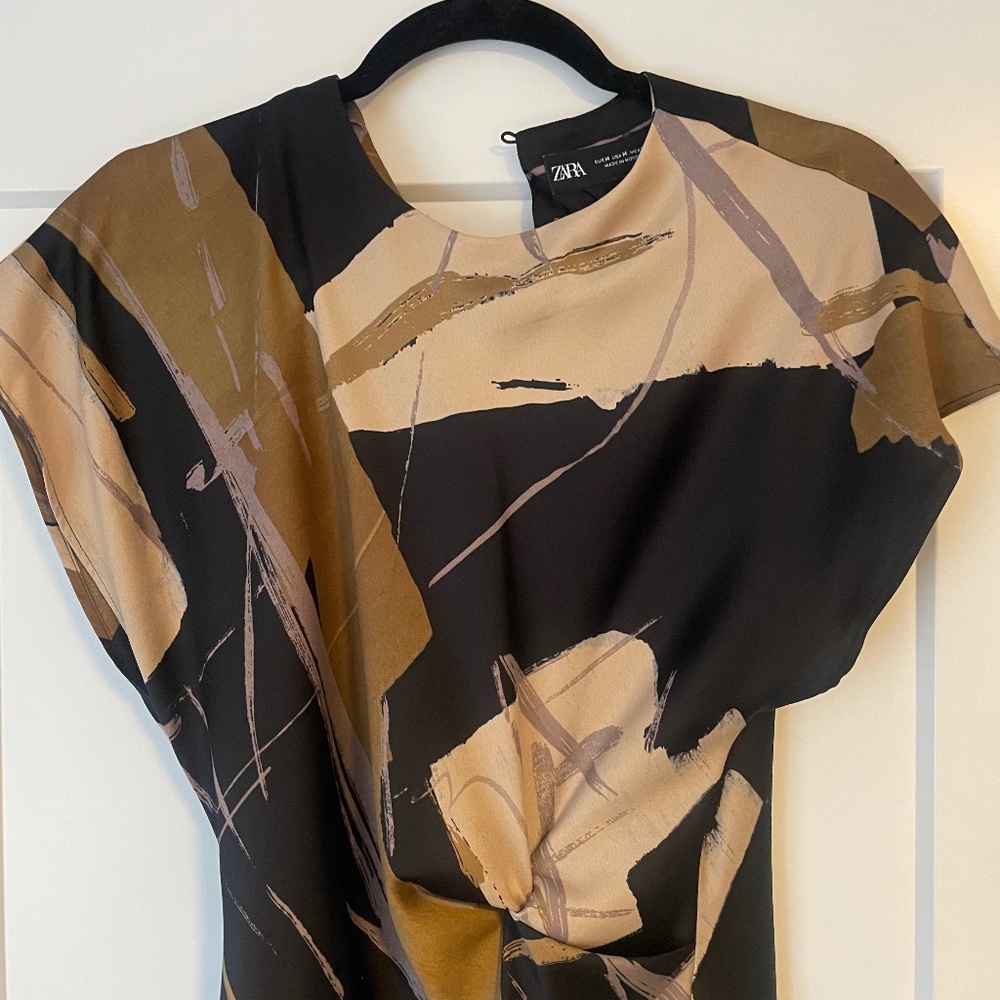Zara Satin Effect Dress